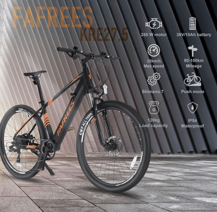 FAFREES 27,5-S E-Bike Technische eigenschaften auf einen Blick