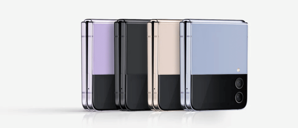 Samsung Galaxy Z Flip 4 in 4 verschieden Farben erhältlich