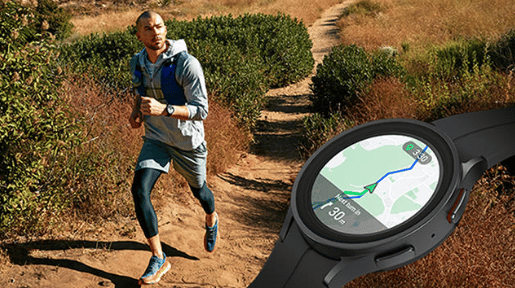 Samsung Galaxy Watch 5 Pro GPS Track-Back Navigation