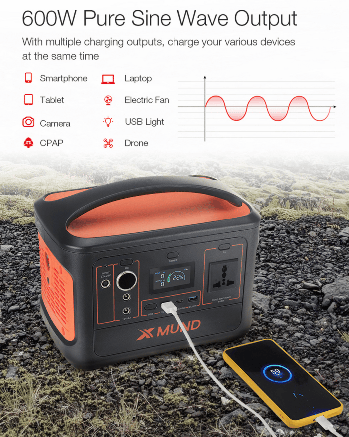 XMUND XD-PS10 Powerstation 600 Watt Leistung