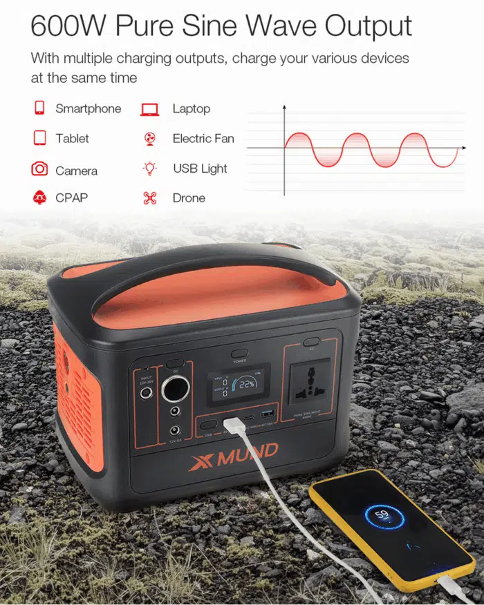 XMUND XD-PS10 Powerstation 600 Watt Leistung