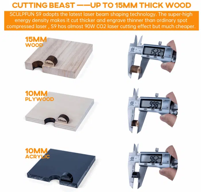 SCULPFUN S9 Laser Engraver Gravieren und Schneiden