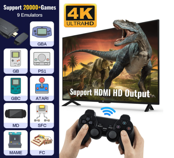 4k Gaming Stick Unterstütze Retro Plattformen