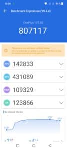 OnePlus 10T Test & Review Antutu benchmark