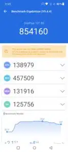 OnePlus 10T Test & Review Antutu benchmark
