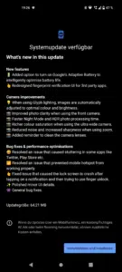 Nothing Phone 1 Test & Review Updateverhalten