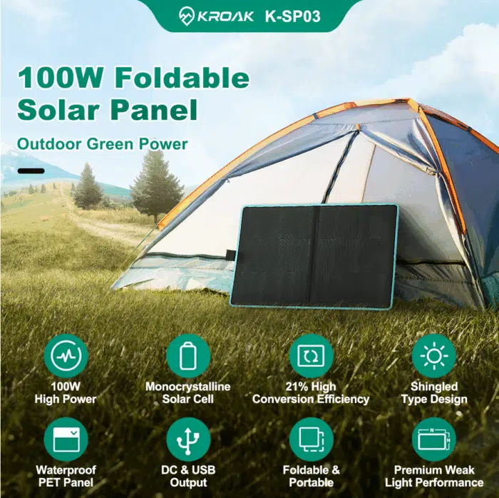 Kroak SP03 100 Watt Solarmodul Features im überblick