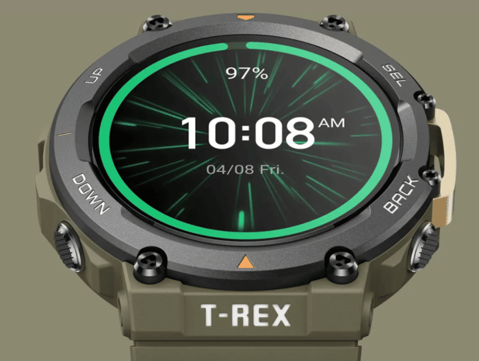 Amazfit T-Rex 2 Farbgebung