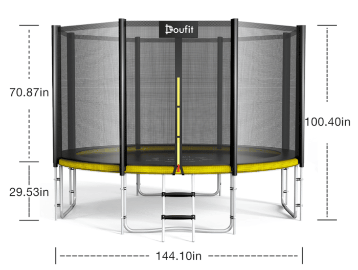 Doufit TR-07 Trampolin Maße