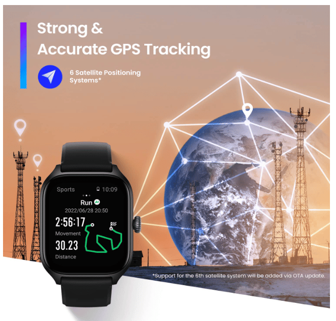 Amazfit GTS 4 Dual GPS für die navigation