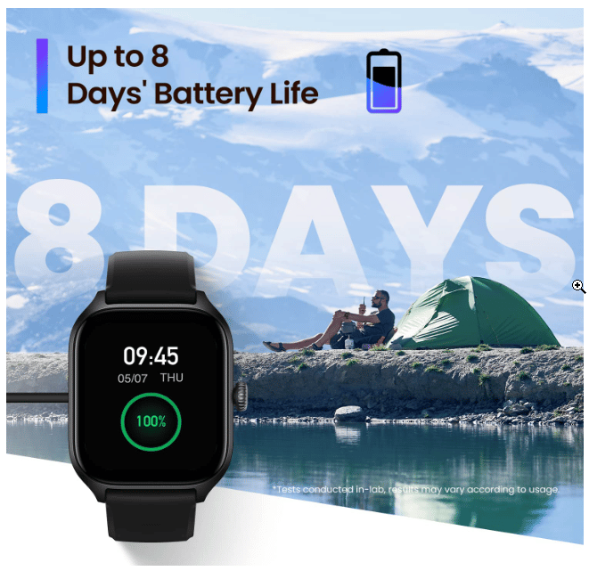 Amazfit GTS 4 bis zu 8 Tage Akkulaufzeit