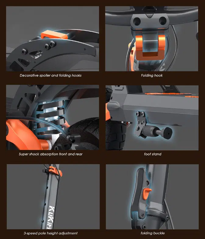 KuKirin G2 PRO E-Scooter Detailansicht