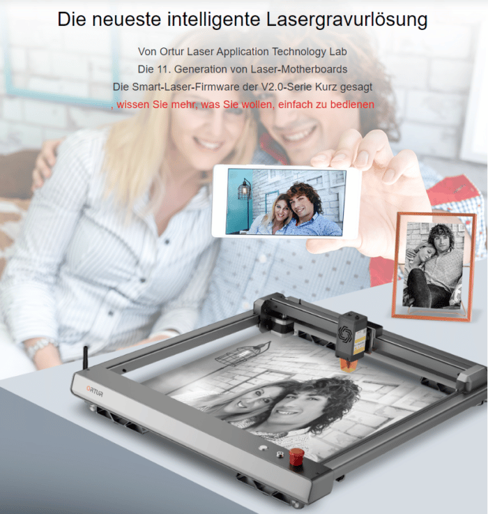 ORTUR Laser Master 3 Gravieren Per App