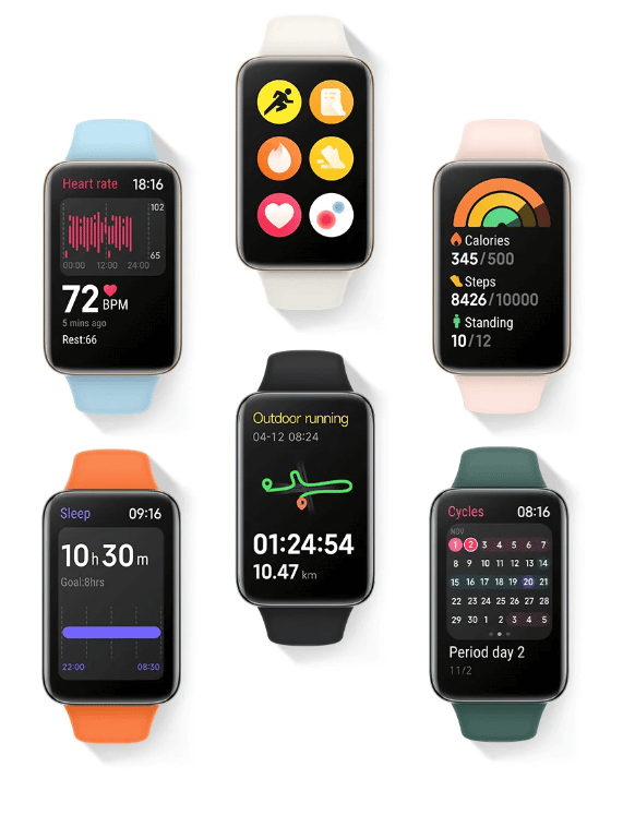 Xiaomi Smart Band 7 Pro über 100 Watchfaces
