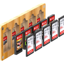 Transparente Cartridge-Cases Platz für 5 Spiele