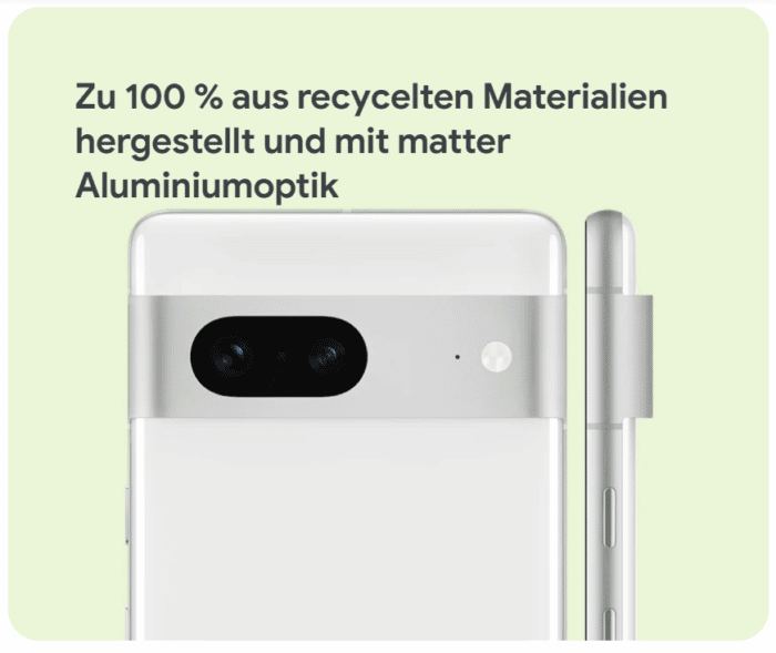 Google Pixel 7/ Pro aus recycelten Materialien