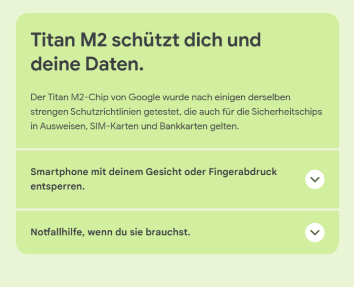 Google Pixel 7/ Pro Titan M2 Sicherheitschip