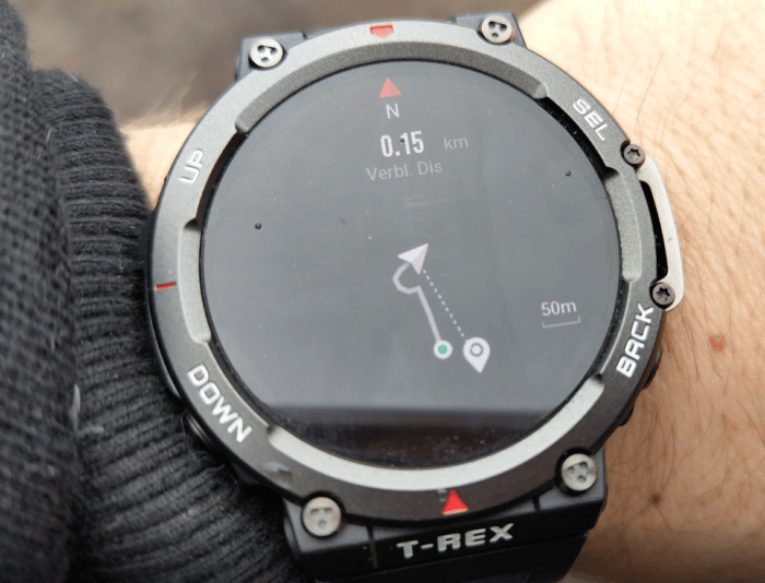 Amazfit T-Rex 2 Test & Review GPS Route Back 