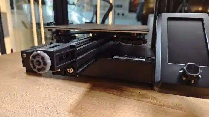 Voxelab Aquila S2 Testbericht & Review Display und Stellräder Druckbett