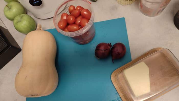 Xiaomi Smart Blender preparation for the pumpkin soup