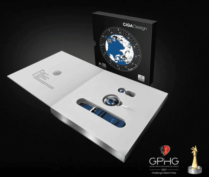 CIGA Design Mechanical Watch Series U Blue Planet Verpackungsinhalt