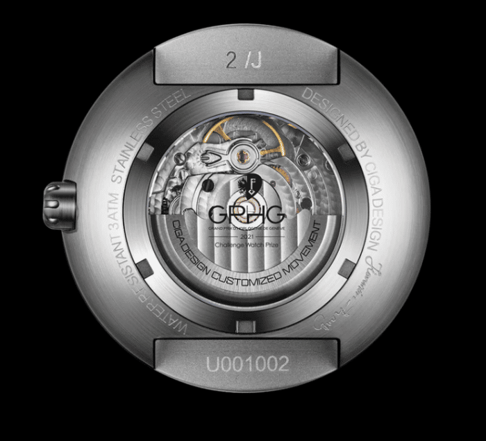 CIGA Design Mechanical Watch Series U Blue Planet Rückseite