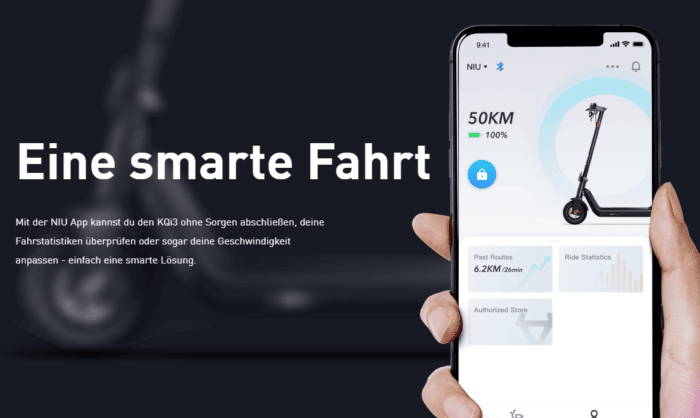 NIU KQI3 Sport/Pro/Max E-Scooter App Anbindung