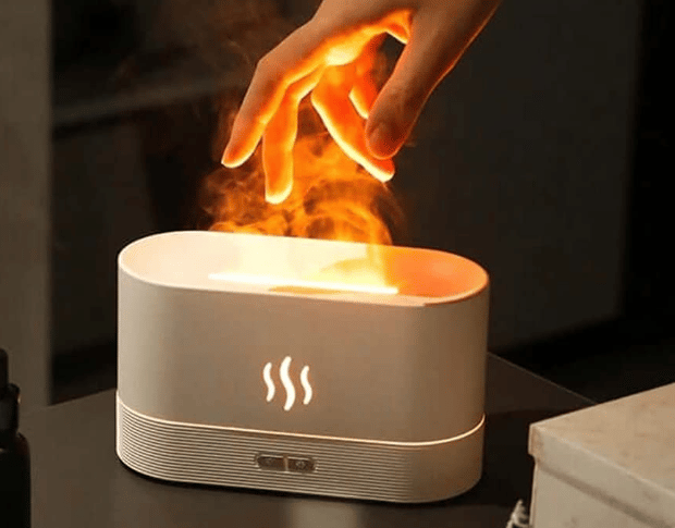 Aroma Diffusor mit Flammeneffekt Luftbefeuchter und Aroma Diffusor