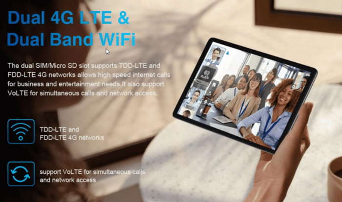 N-one NPad Air Tablet Konnektivität