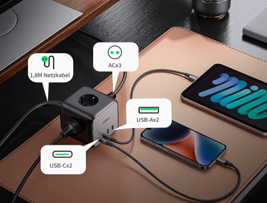 UGREEN DigiNest Cube/Pro Anschlüsse Cube