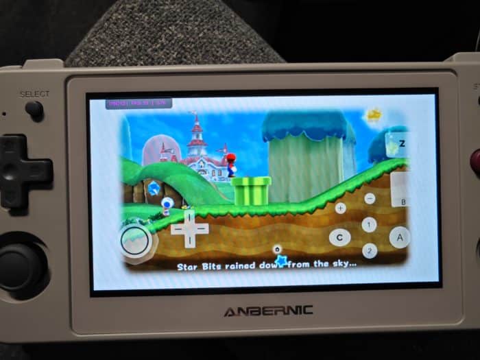 Anbernic RG505 Wii Emulation Super Mario Galaxy 2 Emulation 