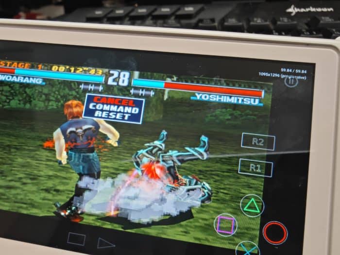 Anbernic RG505 PS1 Emulation Tekken 3