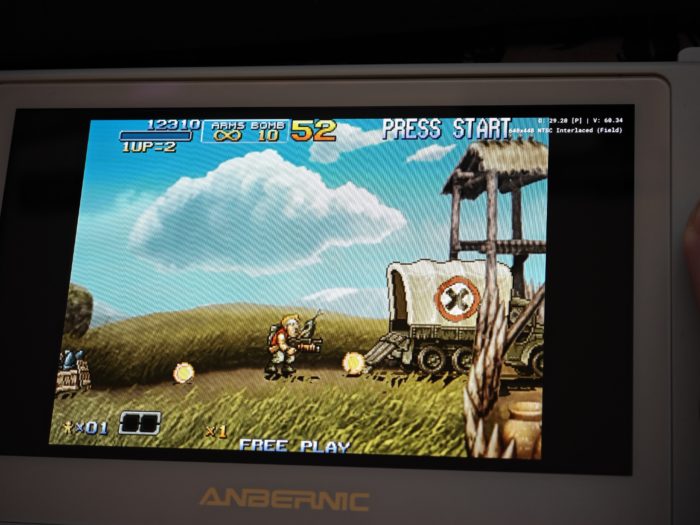 Anbernic RG505 Playstation 2 Emulation Metal Slug