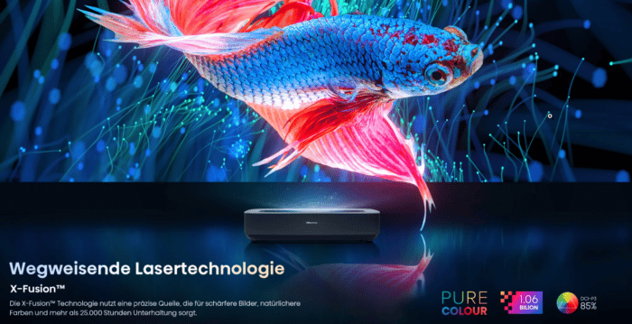 Hisense PL1 4K Ultrakurzdistanz-Beamer Bild Technologie