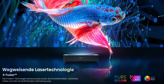 Hisense PL1 4K Ultrakurzdistanz-Beamer Bild Technologie