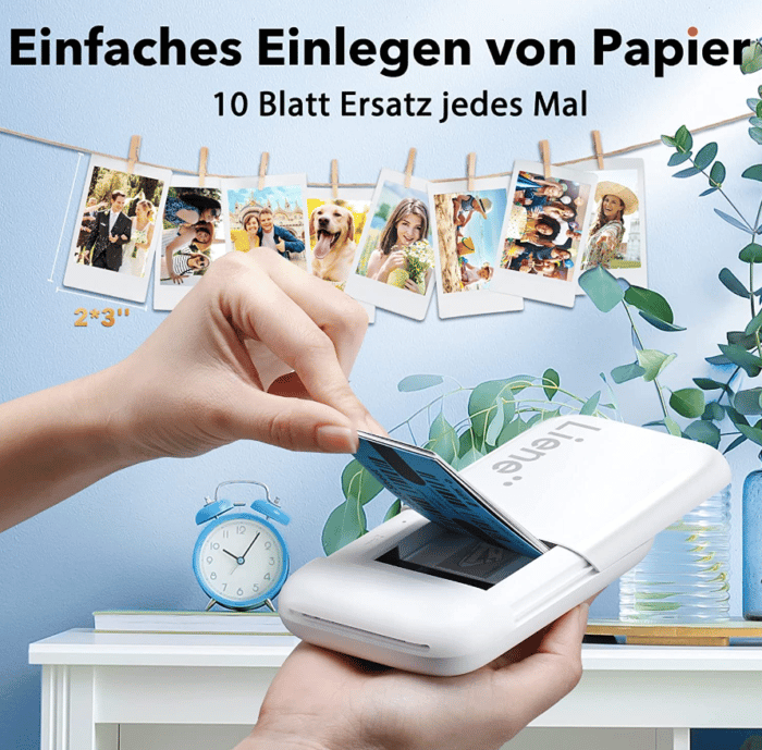 Liene 2x3'' Mini Fotodrucker Papierfach