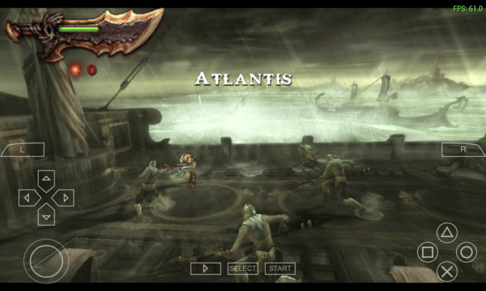 Alldocube iPlay 50 Tablet PSP Emulation God Of War chains of olypmus