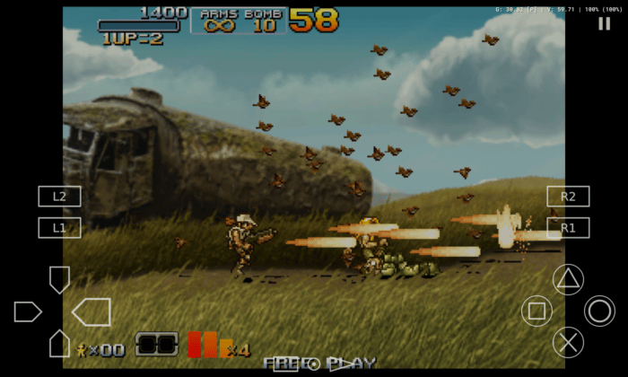 Alldocube iPlay 50 Tablet PS2 Emulation Metal Slug