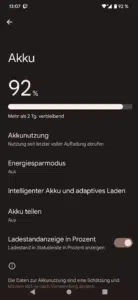 Google PIxel 7 Pro Akkulaufzeit