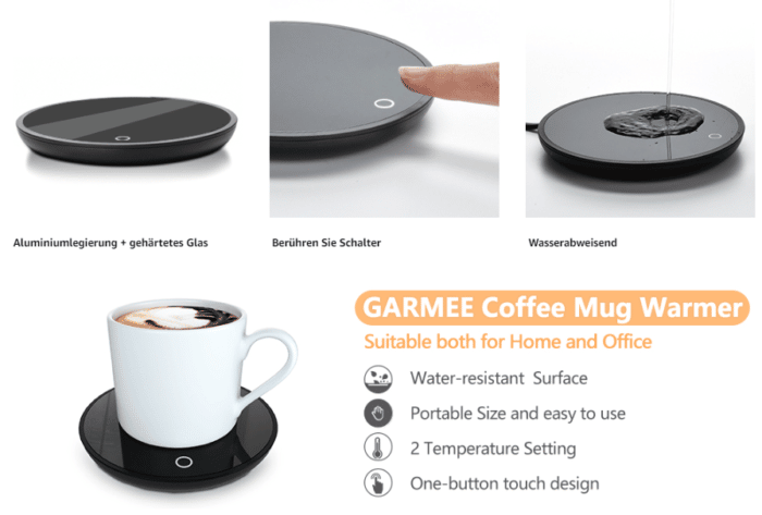 Electric coffee warmer functions