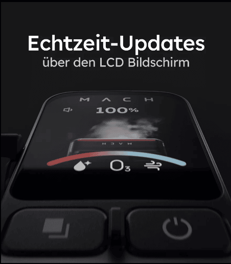 eufy MACH V1 Ultra Display mit Echtzeit Informationen