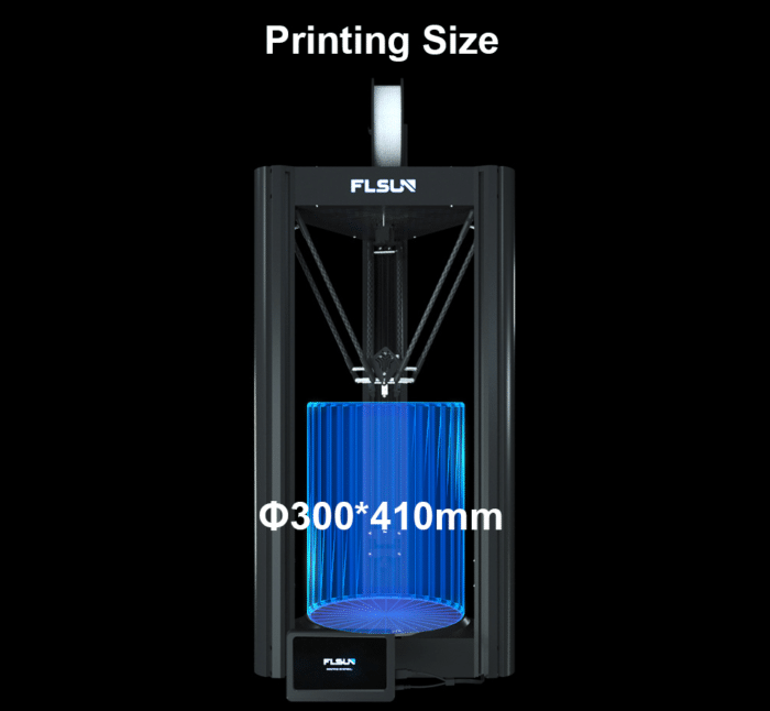 FLSUN V400 Delta Drucker Bauvolumen