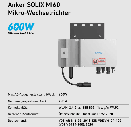 Anker SOLIX RS40p Balkonkraftwerk Wechselrichter
