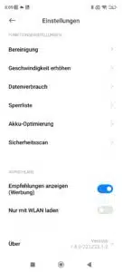 Xiaomi 13 Lite Test & Review Werbeanzeigen deaktivieren