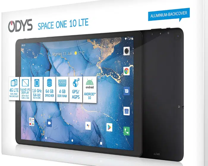 Odys Space One 10 Verpackung & LTE /GPS