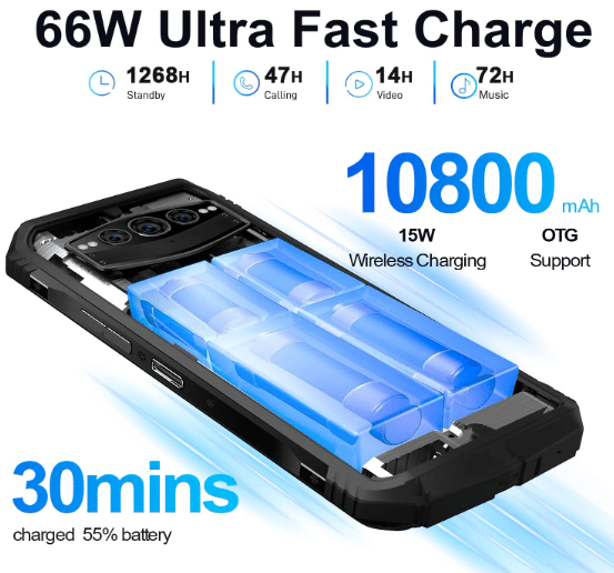 Doogee S100 großer Akku