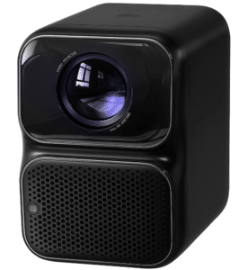 Wanbo TT portabler  Full-HD Projektor Front und seitlicher Blickwinkel