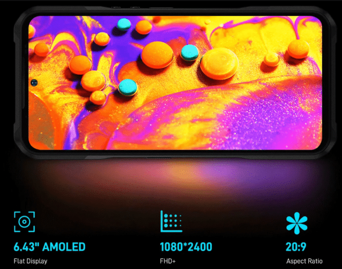 Doogee V20 AMOLED Display