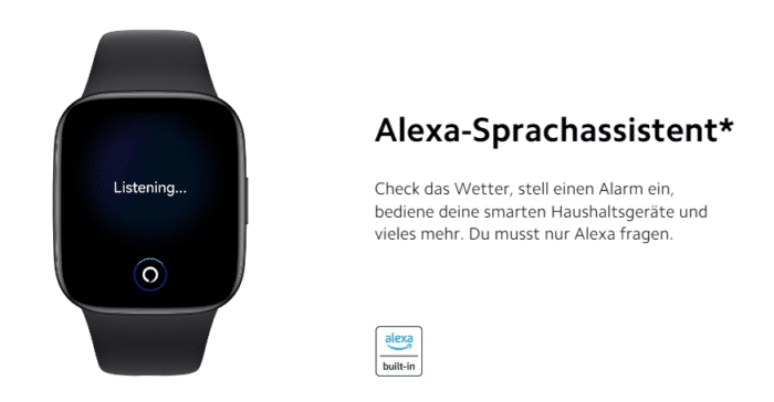 Redmi Watch 3 Alexa Spracheingabe