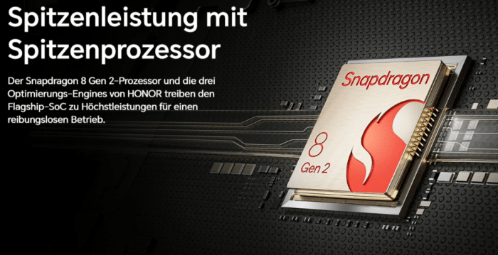 HONOR Magic 5 Pro Prozessor Snapdragon 8 gen 2